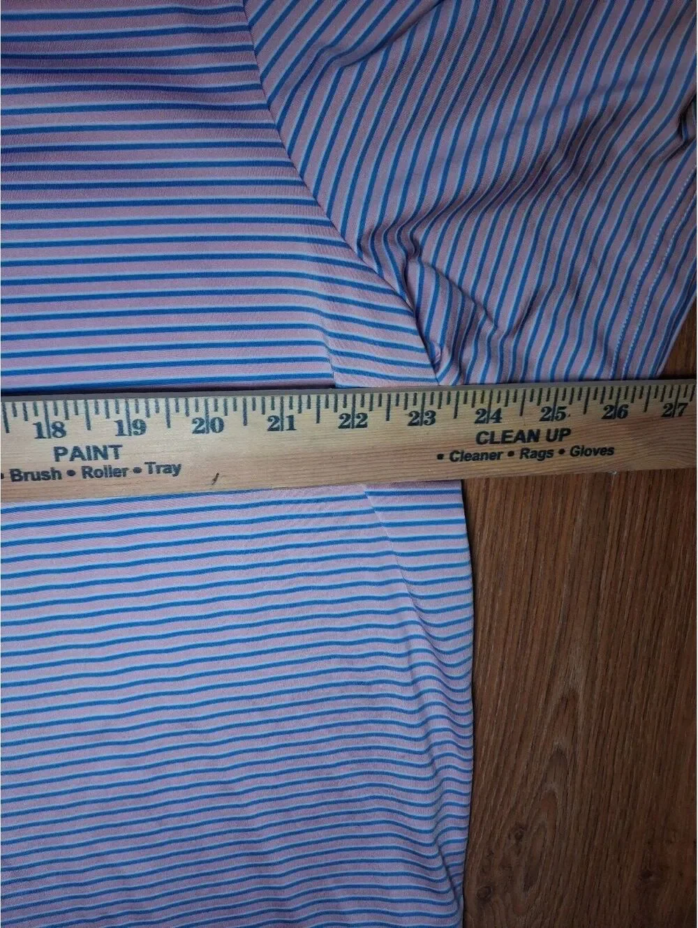 RLX Ralph Lauren Polo Shirt Mens XL Pink Striped Activewear